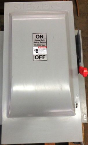 Siemens,  fusible heavy duty safety switch, hf364, vb ii for sale