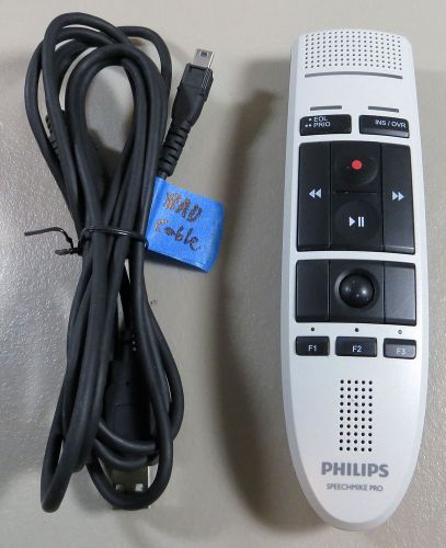 Philips Speechmike Pro LFH3200/00 USB Dictation Microphone Mic Parts Repair