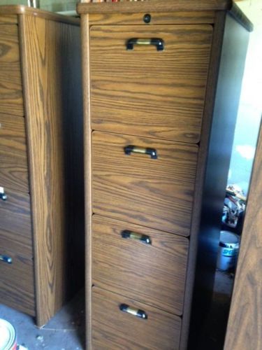 Wood filing cabinet - in excellent condition