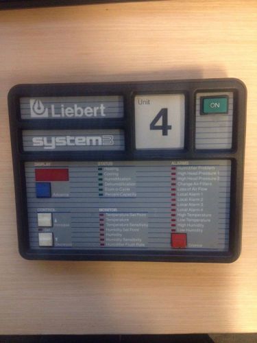 Liebert System 3 Control Panel Operator Interface