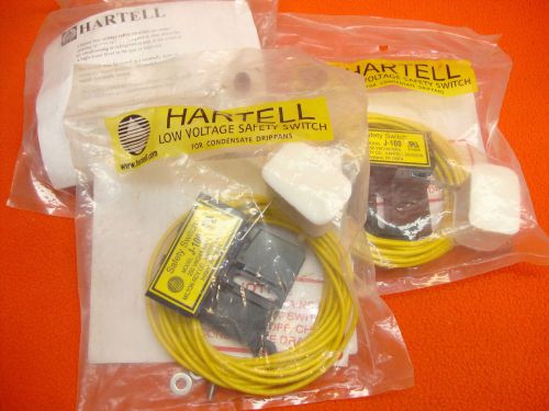 3 lot new hartell j-100 low voltage safety switch condensate drip pan milton roy for sale