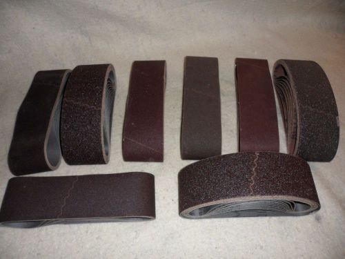Large lot of 3x24 abrasive sanding belts for sale
