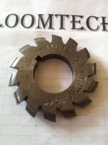 USED  INVOLUTE GEAR CUTTER #8 14P  12-13T 7/8&#034;bore Hs National