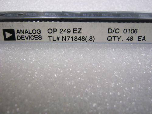 OP249EZ ANALOG DEVICES QTY 340 NEW PRODUCT ORIG FACT TUBES RARE PARTS