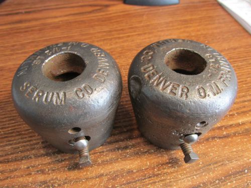 Horn weights pair -  bovine, animal horn for sale