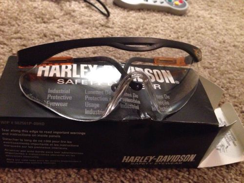 Harley davidson hd300 safety eyewear glasses no scratches. in original box for sale