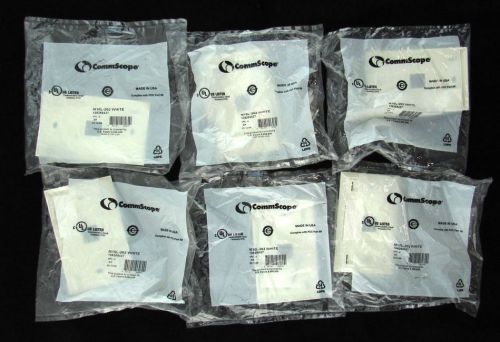 NIP LOT 6 COMMSCOPE Systimax US Listed White One Port Face Plate #M10L-262