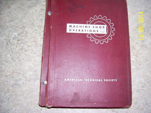 Machine Shops Operations Book 1942