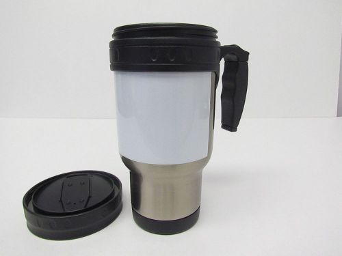 5 Dye Sublimation Blanks:Travel Mug 12 oz, Stainless Steel