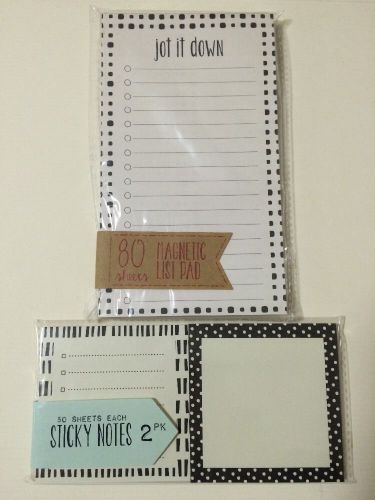 Target List Pad And Sticky Notes Set