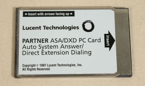 Lucent partner asa/dxd pc card for sale