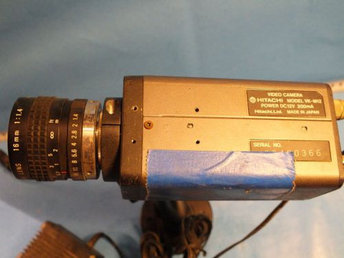 HITACHI, VK-M12 &amp; COSMICAR 16mm 1:1,4 &amp; A-C15, Used