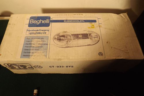 Beghelli battery backup battery emergency light safety exit lighting brand new for sale