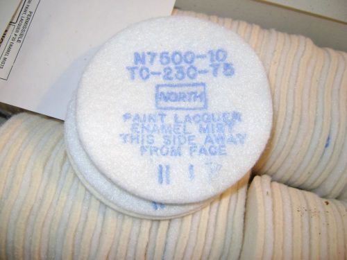 10 NEW N7500-10 NORTH REPLACEMENT PAINT LAQUER ENAMEL MIST FILTERS