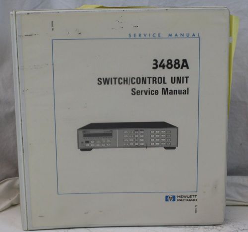 HP 3488A Switch Control Unit Service Manual Agilent Part No: 03488-90011
