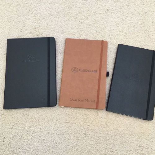 Office Supplies - LEATHER Note Books - Set of Three