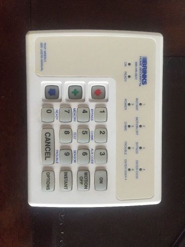 Brinks 8 Zone Security Alarm Keypads | LED Indicator