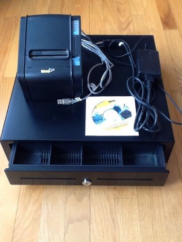 Wasp WCD 5000 Cash Drawer With Wasp RP-300-H Thermal Printer