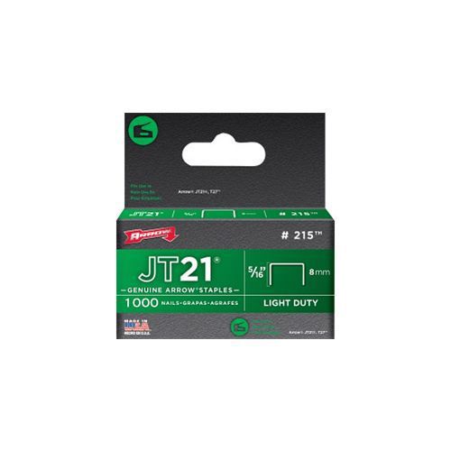 Arrow jt21/t27 staples 8mm 5/16in (1000) heavy duty stapling tools hardware diy for sale