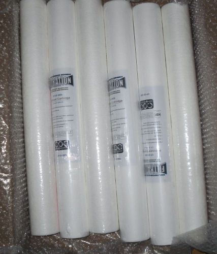 Lot of 6 Water Filters 2.5&#034; OD X 20&#034;&#034;L  5 micron NEW