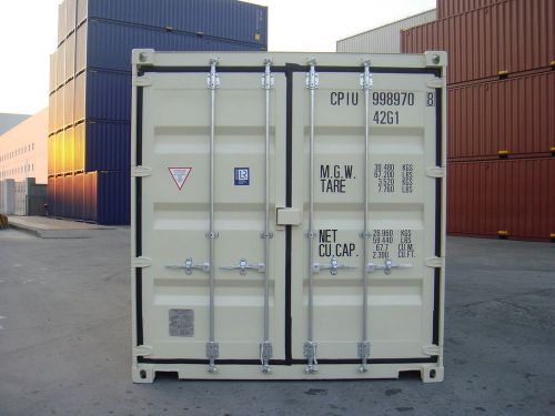 New 1 trip 40&#039; steel shipping container w/ lockbox &amp; forklift pockets! dallas,tx for sale