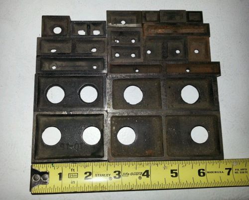 Letterpress - steel lockup furniture (some marked Morgans Wilcox)