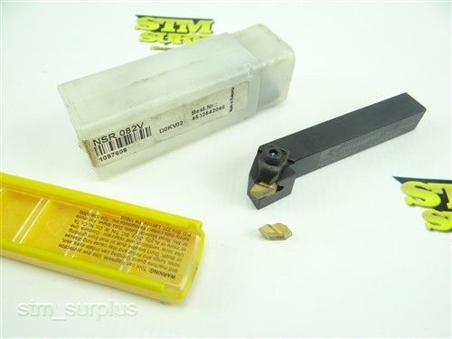 New! kennametal indexable threading &amp; grooving holder 1/2&#034;sh + inserts top notch for sale