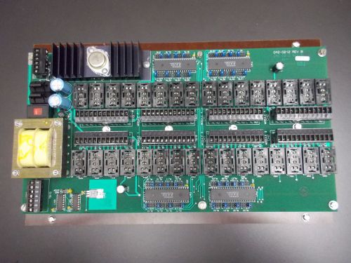 BACHARACH INSTRUMENTS MODEL:6805 8-CHANNEL RELAY MODULE BACKPLANE PCB ASSLY