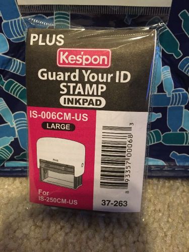 New Kespon Guard Your ID Stamp Inkpad Is-006CM-US Refill