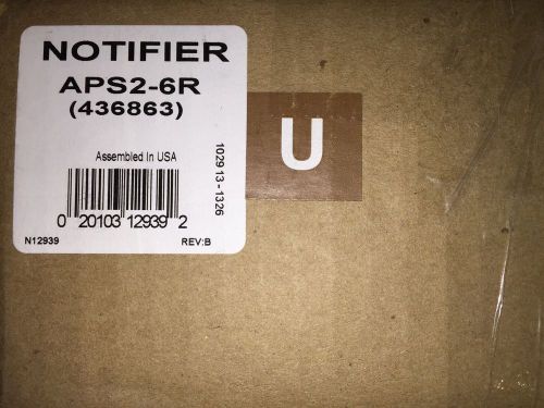 NEW NOTIFIER APS2-6R AUXILARY POWER SUPPLY *SEALED*
