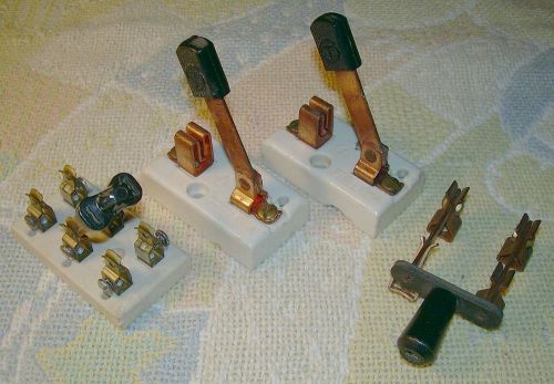 Knife Switches, Copper, Lot of 4 Assorted
