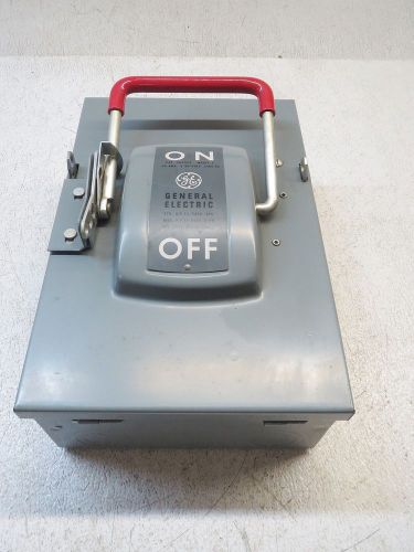 GENERAL ELECTRIC 60 AMP SAFETY SWITCH TH4322, 240 VAC,, (NEW)