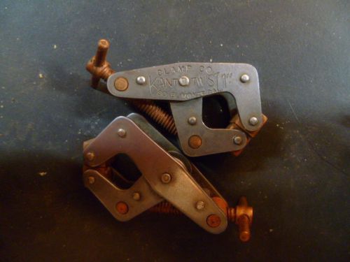 Kant twist 1&#034; clamp a pair (2) for sale