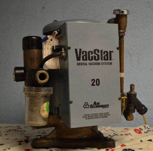 Air techniques vacstar 20 vs20 dental vacuum wet ring vac pump working perfectly for sale