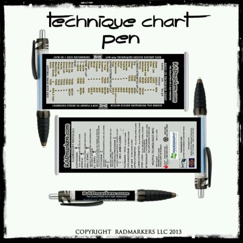 XRAY MARKERS RAD TECH TECHNIQUE CHART PEN