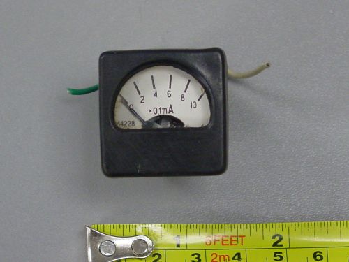 #2 Vintage 1.0 mA USSR small DC Analog Round Panel Meter Harsh Environment