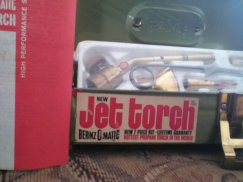 Vintage bernzomatic propane flame torch kit in original unopened packaging for sale