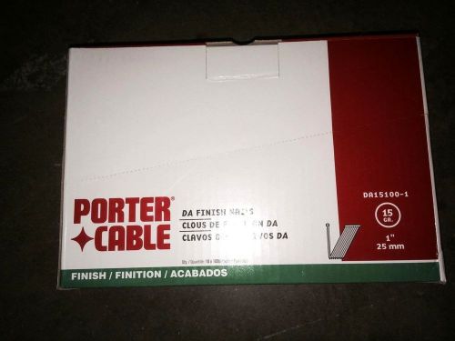PORTER CABLE CASE OF 10 BOXES DA15100 FINISH NAILS ! 10,000 NAILS! NEW IN CASE!
