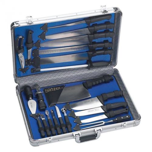 2 Slitzer™ 22pc Professional Chef&#039;s Cutlery Set in Case