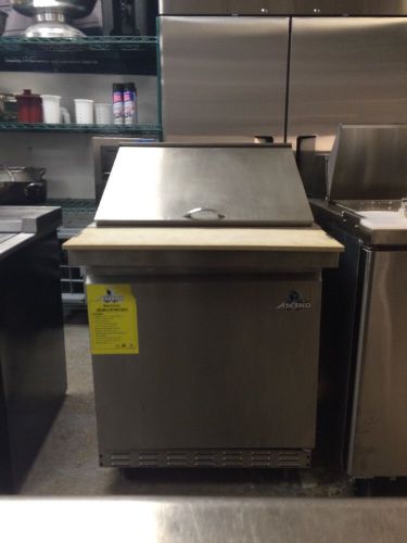 Used ascend jmp2712 one door stainless steel refrigerated sandwich/preptable for sale