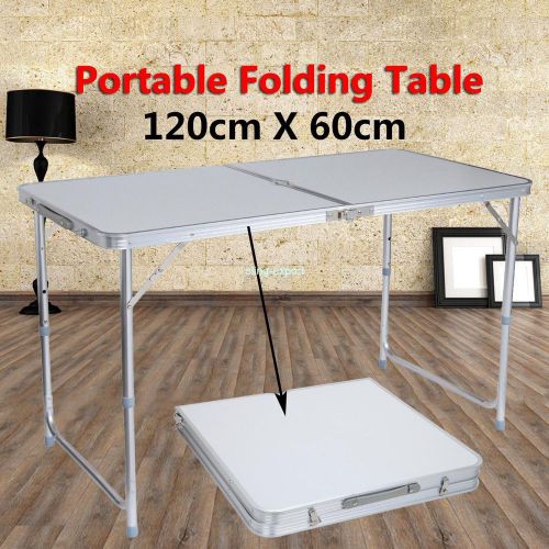Portable 4FT L X 2FT W Aluminum Folding Table Camping Dining Kitchen Furniture