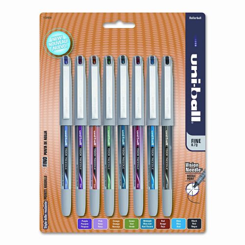 uni-ball® Vision Needle Roller Ball Stick Liquid Pen Set of 8