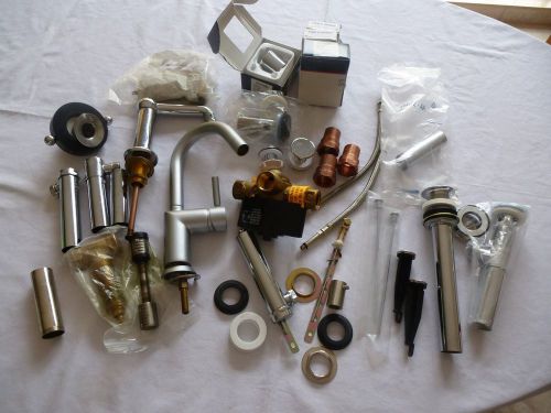 LOT OF PLUMBING SUPPLIES: ROUGH IN VALVE, FAUCETS, FANTINI MISC PARTS SOLD AS IS