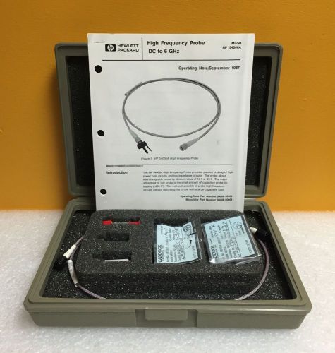 HP/Agilent 54006A High Frequency Probe Kit + Resistors, Case, etc. Complete