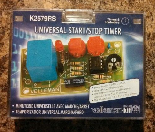 Velleman universal start stop timer kit k2579rs for sale