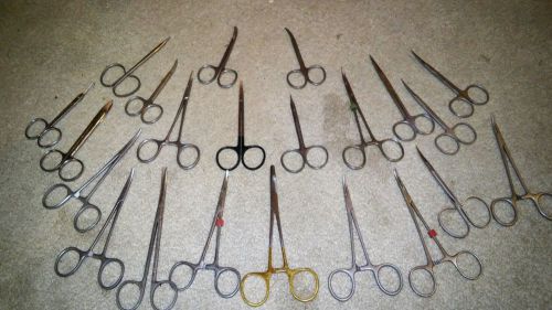 MILTEX SCISSORS MIXED LOT OF 22 STAINLESS