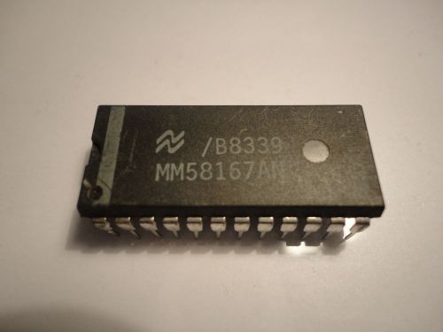 National Semiconductor /B8339 MM58167AN Microprocessor Real Time Clock DIP IC