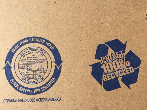 Multi Depth Cardboard 100 Boxes 11x8x6 Packing Shipping MADE IN USA