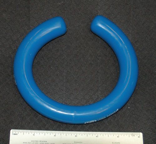 Blue vinyl-coated 10cm id lead donut stabilizer weight open ring 108b ld-10c for sale