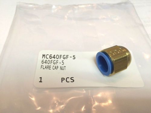 Quick-Assembly Brass 45 Degree Flared Fitting, Cap For 5/16&#034; Tube O.D.